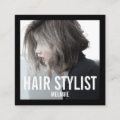 Moderne Foto Square Visitenkarte (Vorderseite)