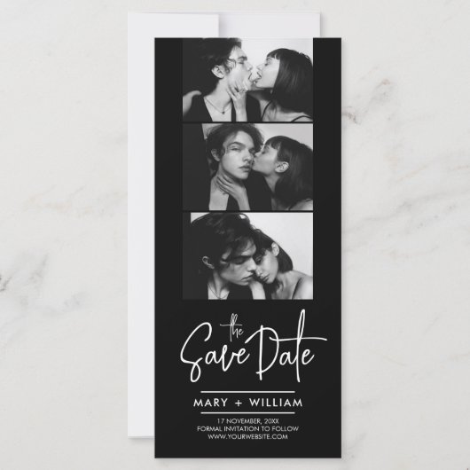 Moderne Foto Stand Hochzeit speichern das Datum ei (Vorderseite)