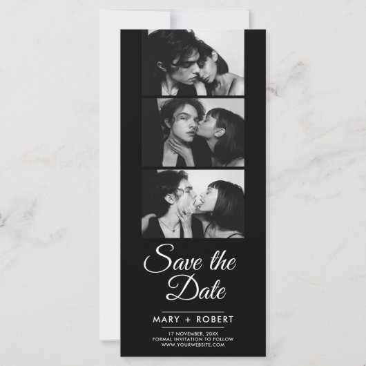 Moderne Foto Stand Hochzeit speichern das Datum ei (Vorderseite)