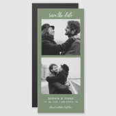 Moderne Foto-Streifen MagnetWedding retten das Dat Magnetkarte (Vorne/Hinten)