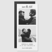 Moderne Foto-Streifen MagnetWedding retten das Dat Magnetkarte (Vorne/Hinten)