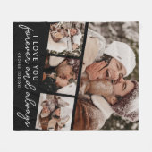 Moderne Foto Strip Collage Fleecedecke (Vorderseite (Horizontal))