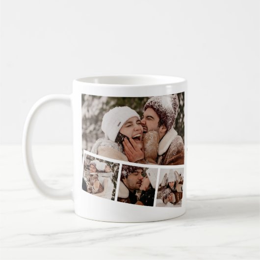 Moderne Foto Strip Collage Kaffeetasse (Links)