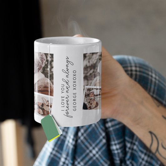 Moderne Foto Strip Collage Kaffeetasse