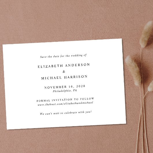 Moderne Foto Strip Collage Save The Date