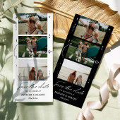 Moderne Foto Strip Wedding Save The Date