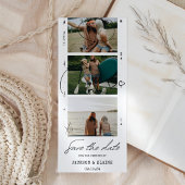 Moderne Foto Strip Wedding Save The Date