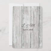 Moderne Foto Top Text Vertikale Hochzeitseinladung Einladung (Rückseite)