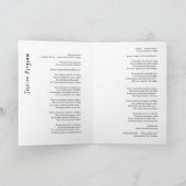 Moderne Foto-Trauerfeiergestaltung Programm (Innenseite)