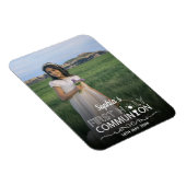 Moderne Foto Typografie Erste Heilige Kommune Magnet (Rechte Seite)