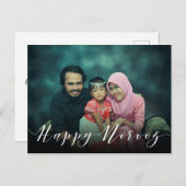 Moderne Foto Typografie glücklich Norooz Neues Jah Postkarte (Vorne/Hinten)