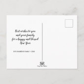 Moderne Foto Typografie glücklich Norooz Neues Jah Postkarte (Rückseite)