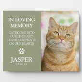 Moderne Foto- und Beileid-Quote Fotoplatte (Vorderseite)