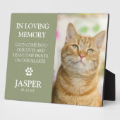 Moderne Foto- und Beileid-Quote Fotoplatte (Seite)