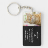 Moderne Foto- und Beileid-Quote Schlüsselanhänger (Vorderseite)