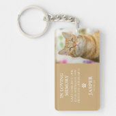 Moderne Foto- und Beileid-Quote Schlüsselanhänger (Vorderseite)