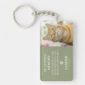 Moderne Foto- und Beileid-Quote Schlüsselanhänger (Vorderseite)