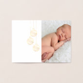 Moderne Foto-Urlaubskarte in Gold Folienkarte (Innenseite)