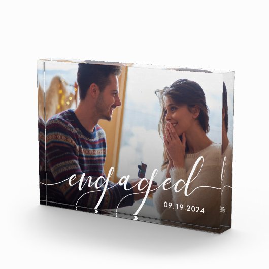 Moderne Foto-Verlobung Fotoblock (Rechts)