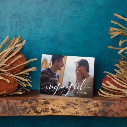 Moderne Foto-Verlobung Fotoplatte (Seite)