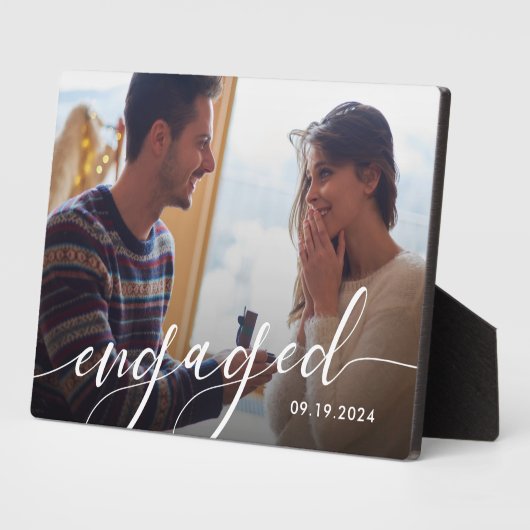 Moderne Foto-Verlobung Fotoplatte (Seite)