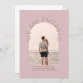 MODERNE FOTO-VERLOBUNG INVITE - Gemischte Farben Einladung (Vorne/Hinten)