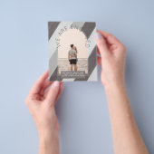 MODERNE FOTO-VERLOBUNG INVITE - Gemischte Farben Flyer (Gruppe)