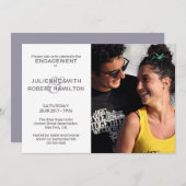 Moderne Foto Verlobung Polterabend Einladungen (Vorne/Hinten)