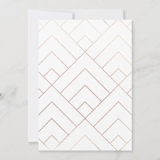 Moderne Foto Virtual Wedding Einladungskarte (Rückseite)