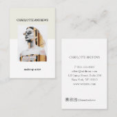 Moderne Foto Visitenkarte (Vorne/Hinten)