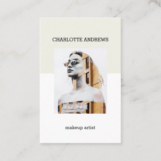 Moderne Foto Visitenkarte (Vorderseite)