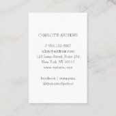 Moderne Foto Visitenkarte (Rückseite)