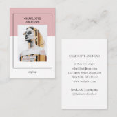 Moderne Foto Visitenkarte (Vorne/Hinten)