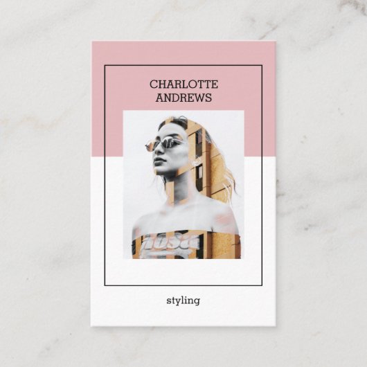 Moderne Foto Visitenkarte (Vorderseite)