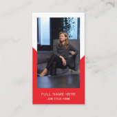 Moderne Foto-Visitenkarte für kreative Berufe Visitenkarte (Vorderseite)