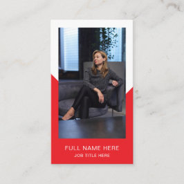 Moderne Foto-Visitenkarte für kreative Berufe Visitenkarte
