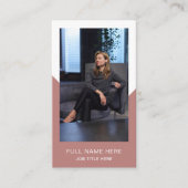 Moderne Foto-Visitenkarte für kreative Berufe Visitenkarte (Vorderseite)