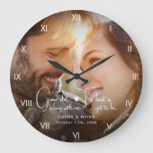 Moderne Foto Wall Große Wanduhr (Vorderseite)