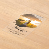 Moderne Foto Wedding Vielen Dank Acryleinladungen (Ablage )