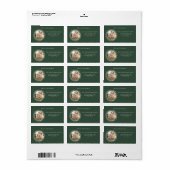 Moderne Foto Weihnachten Rücksendeadresse Adressaufkleber (Vorne)