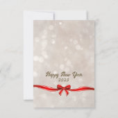 Moderne Foto Weihnachtskarte (Rückseite)