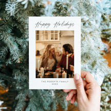 Moderne Foto Weihnachtskarte