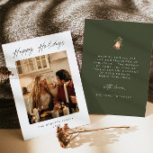 Moderne Foto Weihnachtskarte Einladung