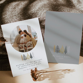 Moderne Foto Weihnachtskarte Feiertagskarte