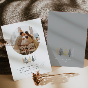 Moderne Foto Weihnachtskarte Feiertagskarte