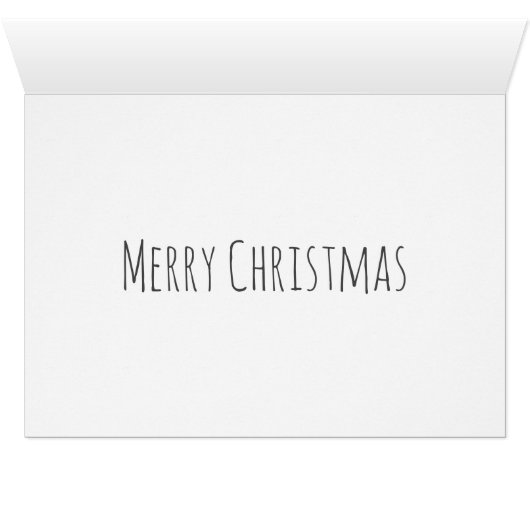 Moderne FOTO Weihnachtskarte Personalisiert (Innenansicht Horizontal (Unten))