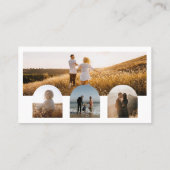 Moderne FotoCollage 5 Arch Fotos Fotograf Visitenkarte (Rückseite)