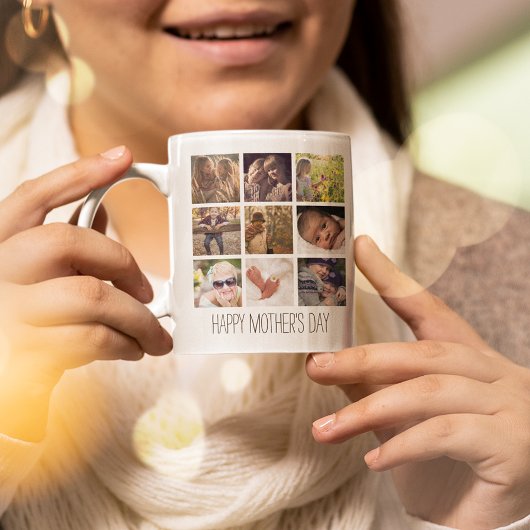 Moderne Fotocollage | Alles Liebe zum Muttertag Kaffeetasse