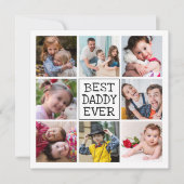 Moderne FotoCollage | Best Daddy Ever (Vorderseite)