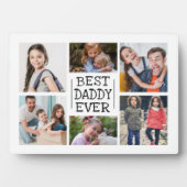 Moderne FotoCollage | Best Daddy Ever Fotoplatte (Vorderseite)